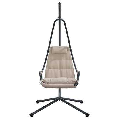 Hanging Egg Chair Folding Taupe 94 x 107 x 196.5 cm Steel