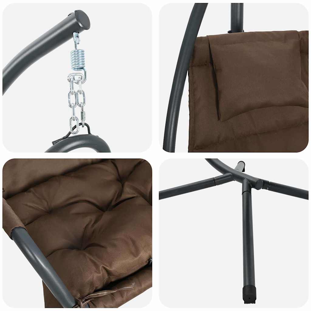 Hanging Egg Chair Folding Coffee 94 x 107 x 196.5 cm Steel