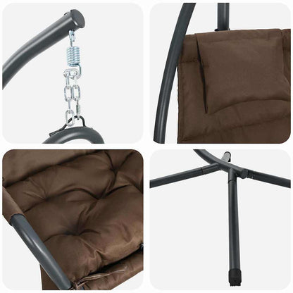 Hanging Egg Chair Folding Coffee 94 x 107 x 196.5 cm Steel