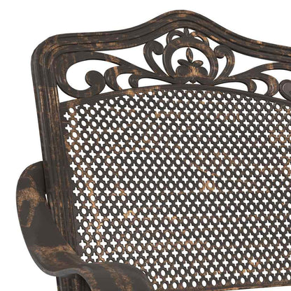 Garden Chair 2 pcs Bronze 55 x 56.5 x 91cm Aluminium