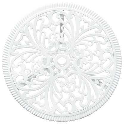 Garden Bistro Set 3 pcs White Aluminium