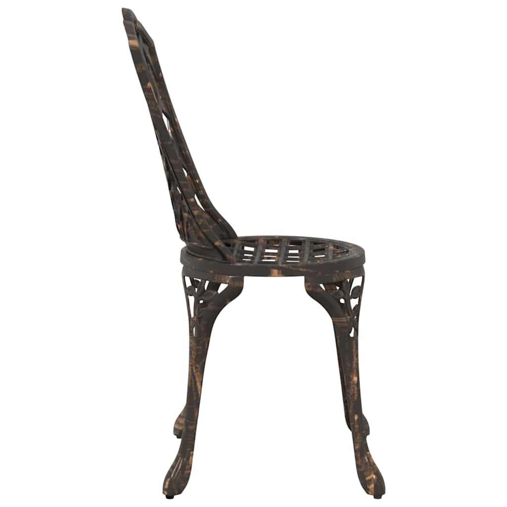 Garden Chair 2 pcs Bronze 55 x 56.5 x 91cm Aluminium