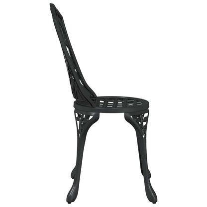 Garden Chair 2 pcs Black 55 x 56.5 x 91cm Aluminium