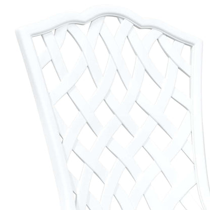 Garden Chair 2 pcs White 55 x 56.5 x 91cm Aluminium