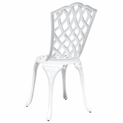 Garden Chair 2 pcs White 55 x 56.5 x 91cm Aluminium