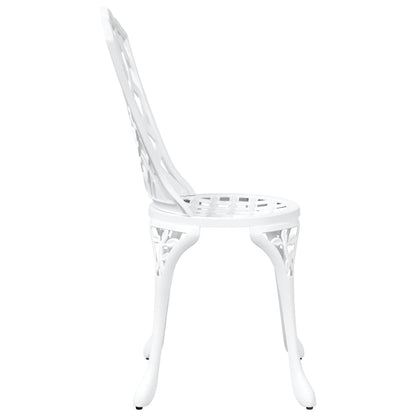 Garden Chair 2 pcs White 55 x 56.5 x 91cm Aluminium