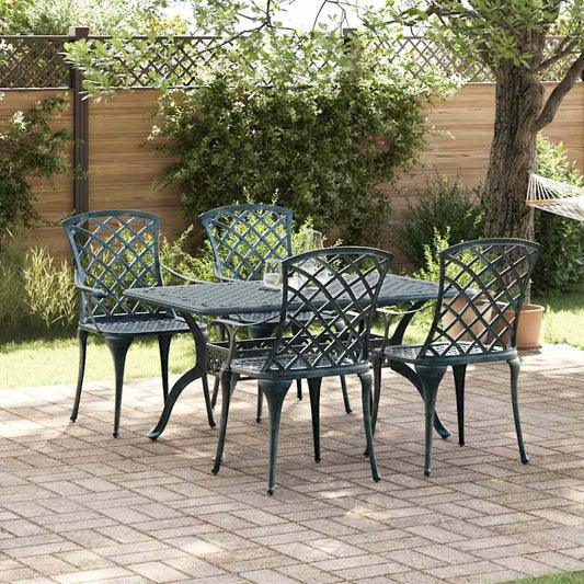 Garden Chair Green 61 x 60.5 x 93cm Aluminium