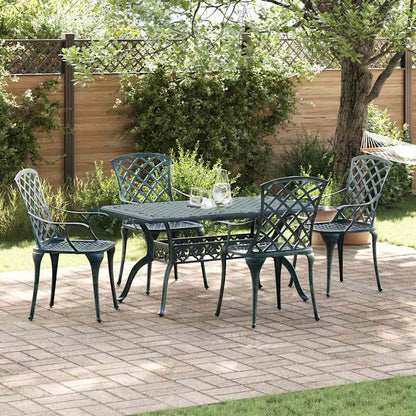Garden Chair Green 61 x 60.5 x 93cm Aluminium