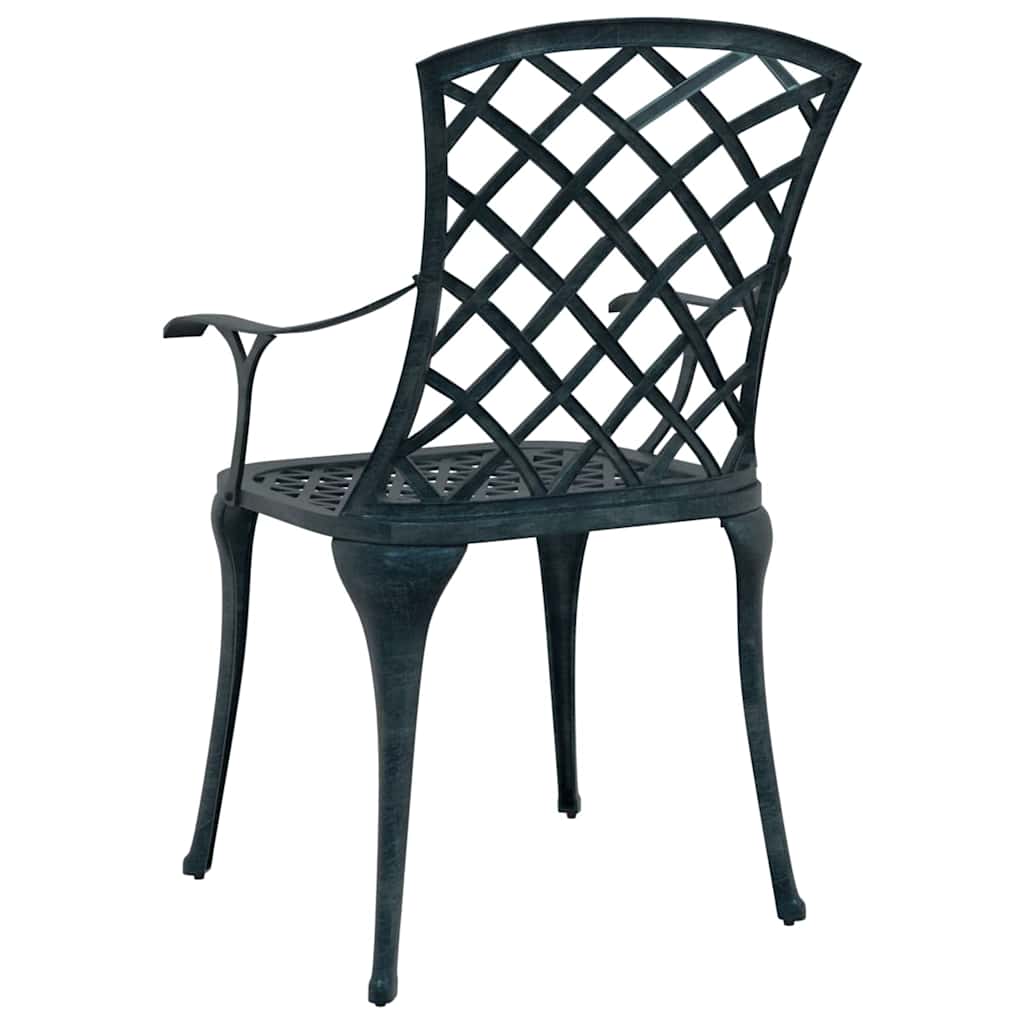 Garden Chair Green 61 x 60.5 x 93cm Aluminium