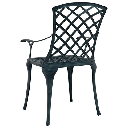 Garden Chair Green 61 x 60.5 x 93cm Aluminium