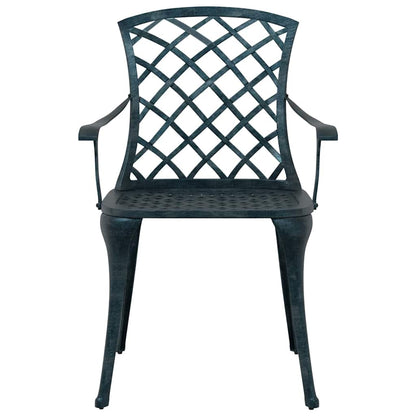 Garden Chair Green 61 x 60.5 x 93cm Aluminium