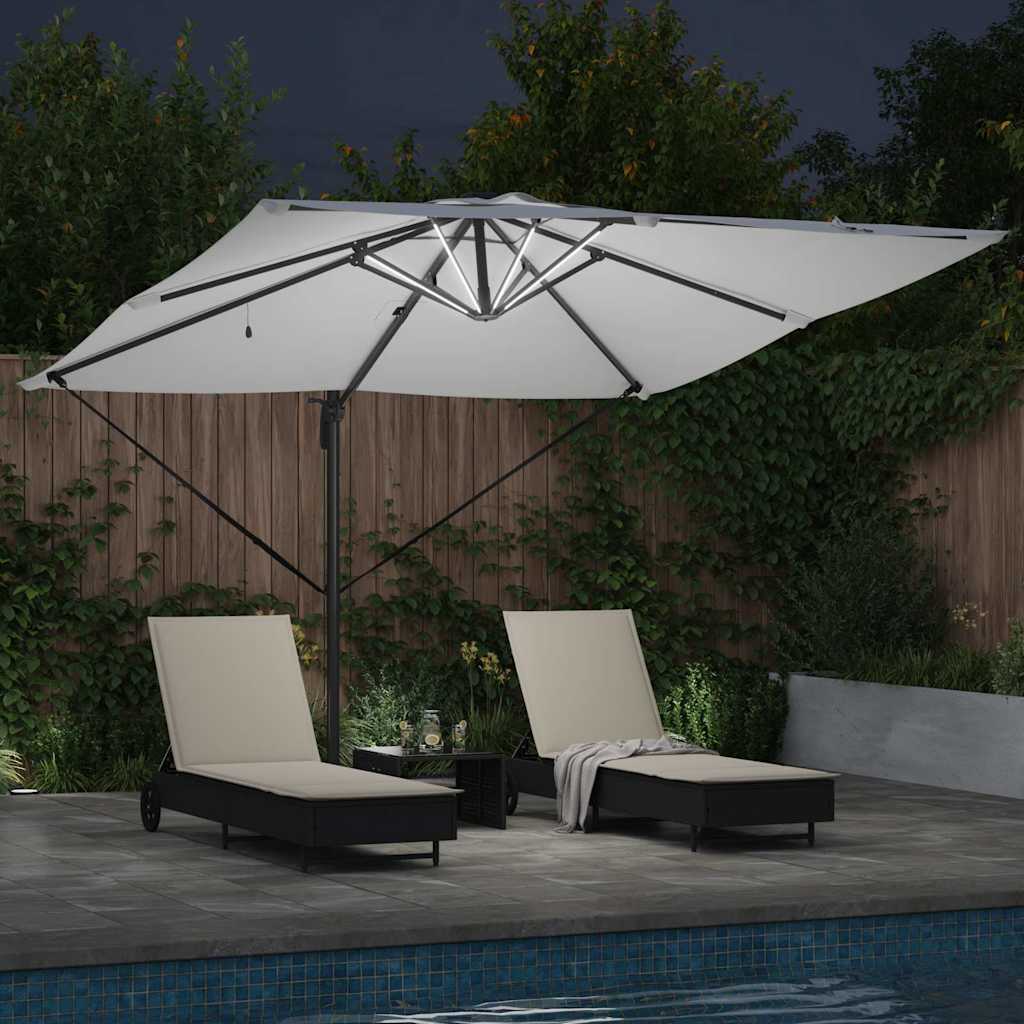 Parasol Sand 286 x 285 x 270 cm Aluminium