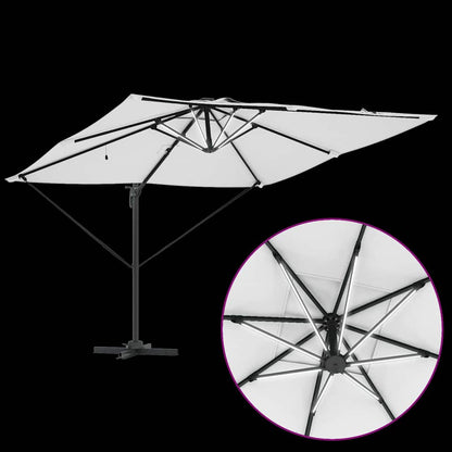 Parasol Sand 286 x 285 x 270 cm Aluminium