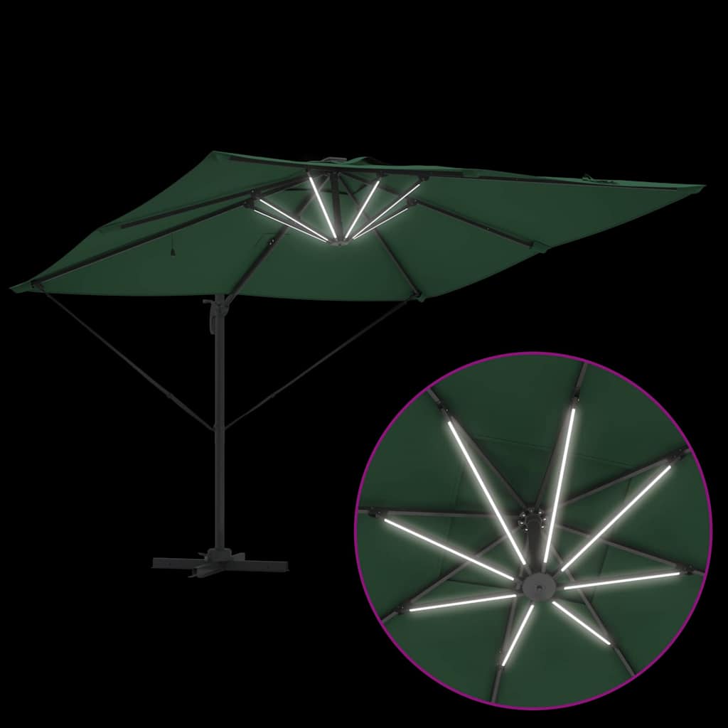 Parasol Green 286 x 285 x 270 cm Aluminium