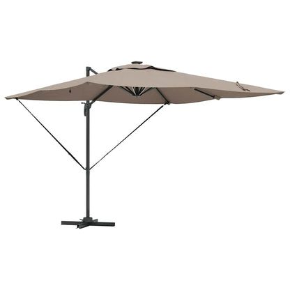 Parasol Taupe 286 x 285 x 270 cm Aluminium