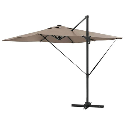 Parasol Taupe 286 x 285 x 270 cm Aluminium