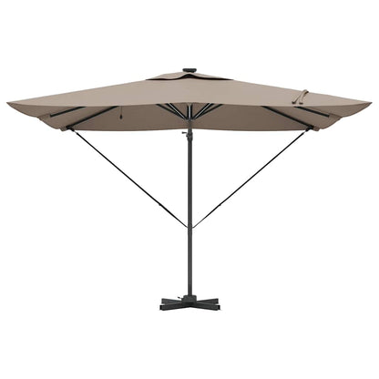 Parasol Taupe 286 x 285 x 270 cm Aluminium