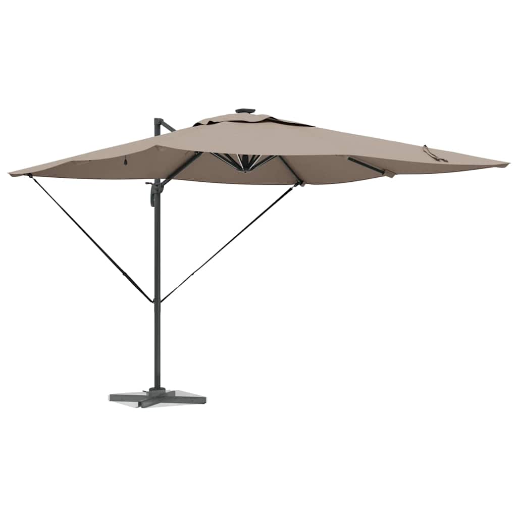 Parasol Taupe 286 x 285 x 270 cm Aluminium