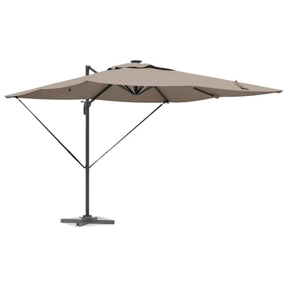 Parasol Taupe 286 x 285 x 270 cm Aluminium