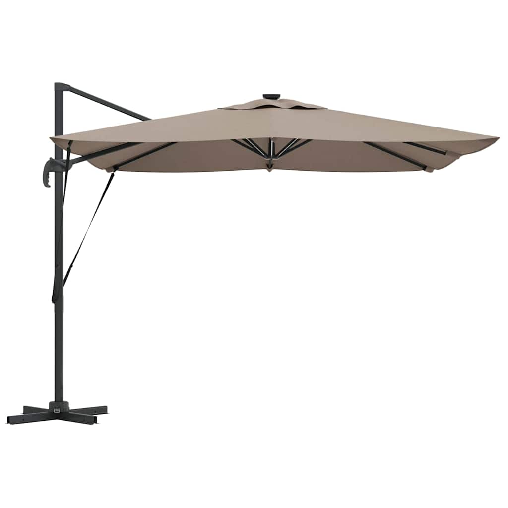 Parasol Taupe 286 x 285 x 270 cm Aluminium