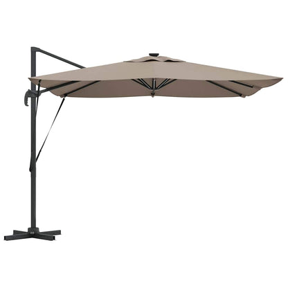 Parasol Taupe 286 x 285 x 270 cm Aluminium