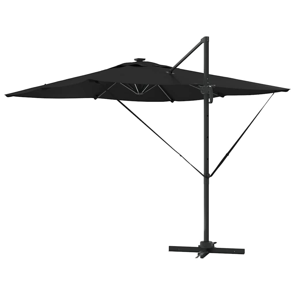Parasol Black 286 x 285 x 270 cm Aluminium