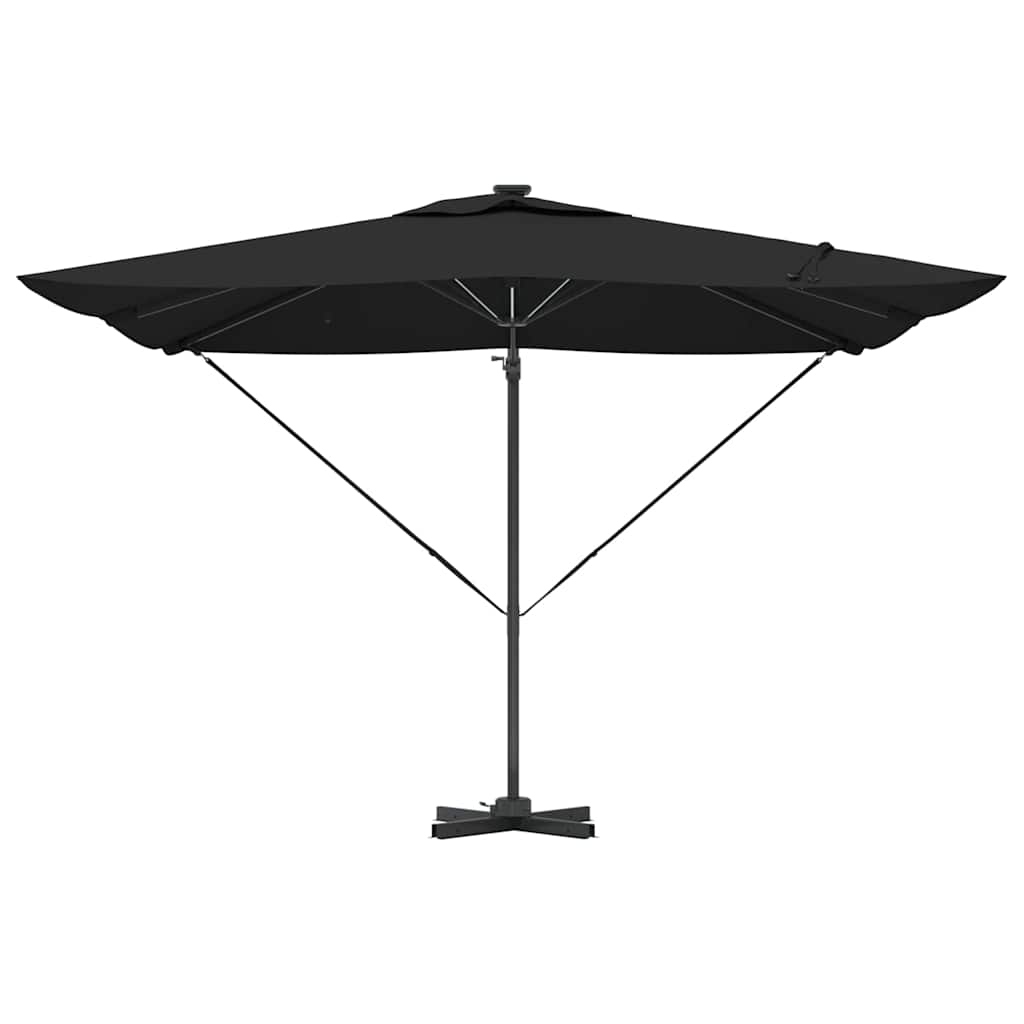 Parasol Black 286 x 285 x 270 cm Aluminium