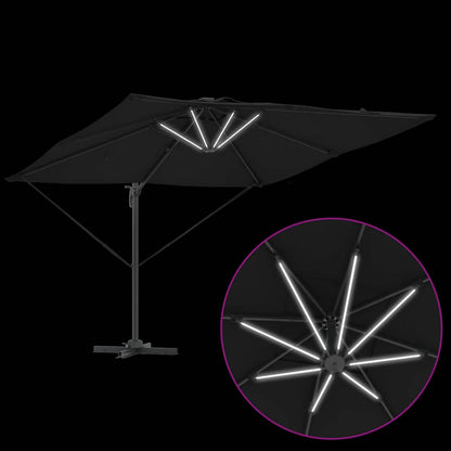 Parasol Black 286 x 285 x 270 cm Aluminium