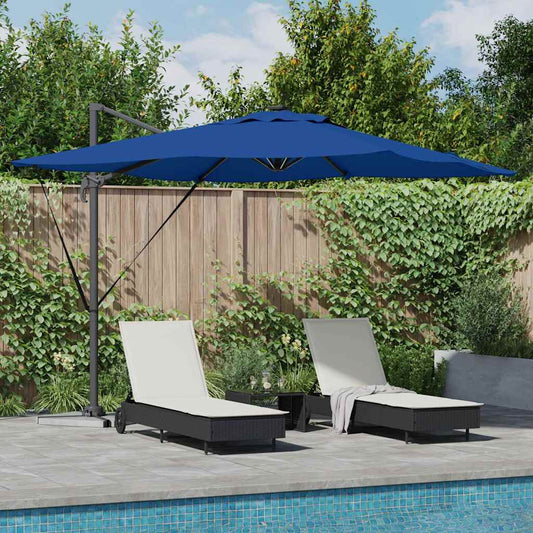 Parasol Azure blue 286 x 285 x 270 cm Aluminium