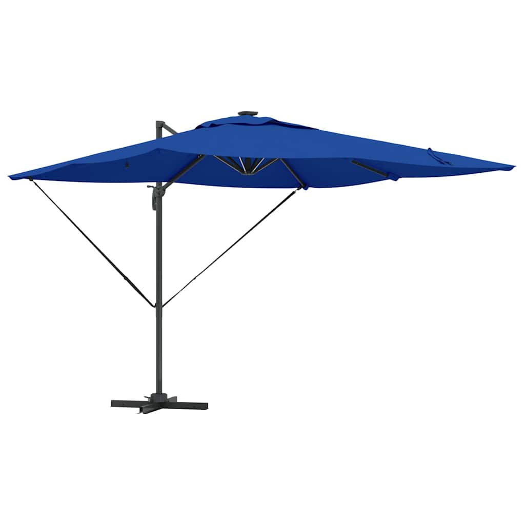 Parasol Azure blue 286 x 285 x 270 cm Aluminium