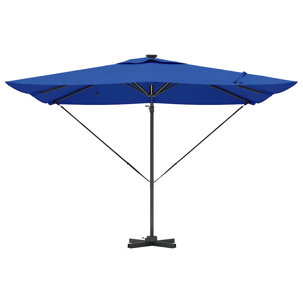 Parasol Azure blue 286 x 285 x 270 cm Aluminium