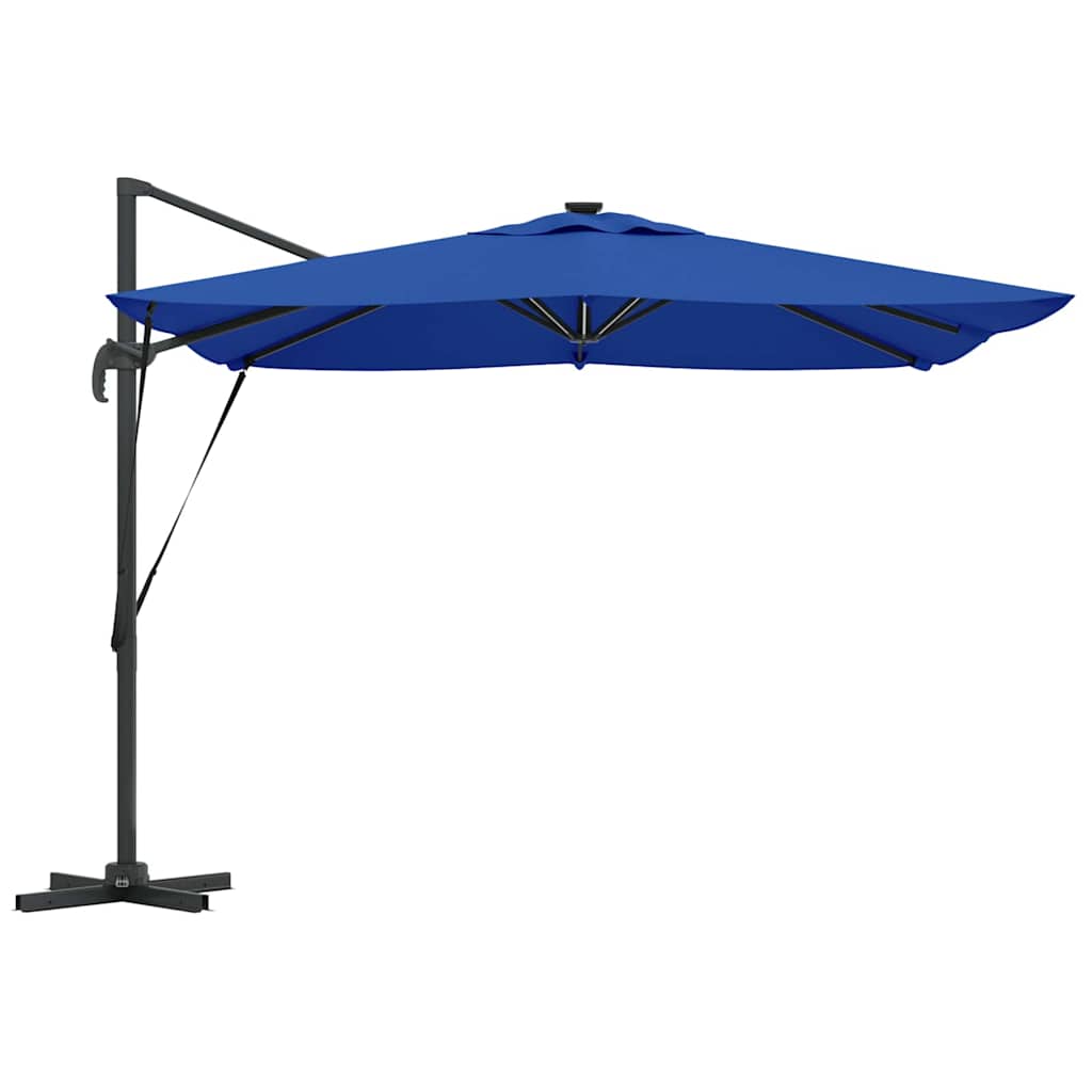 Parasol Azure blue 286 x 285 x 270 cm Aluminium