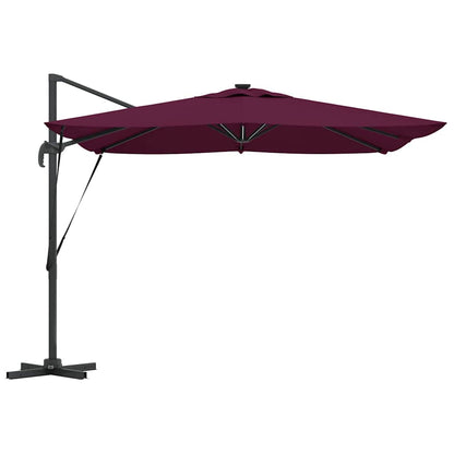 Parasol Bordeaux red 286 x 285 x 270 cm Aluminium