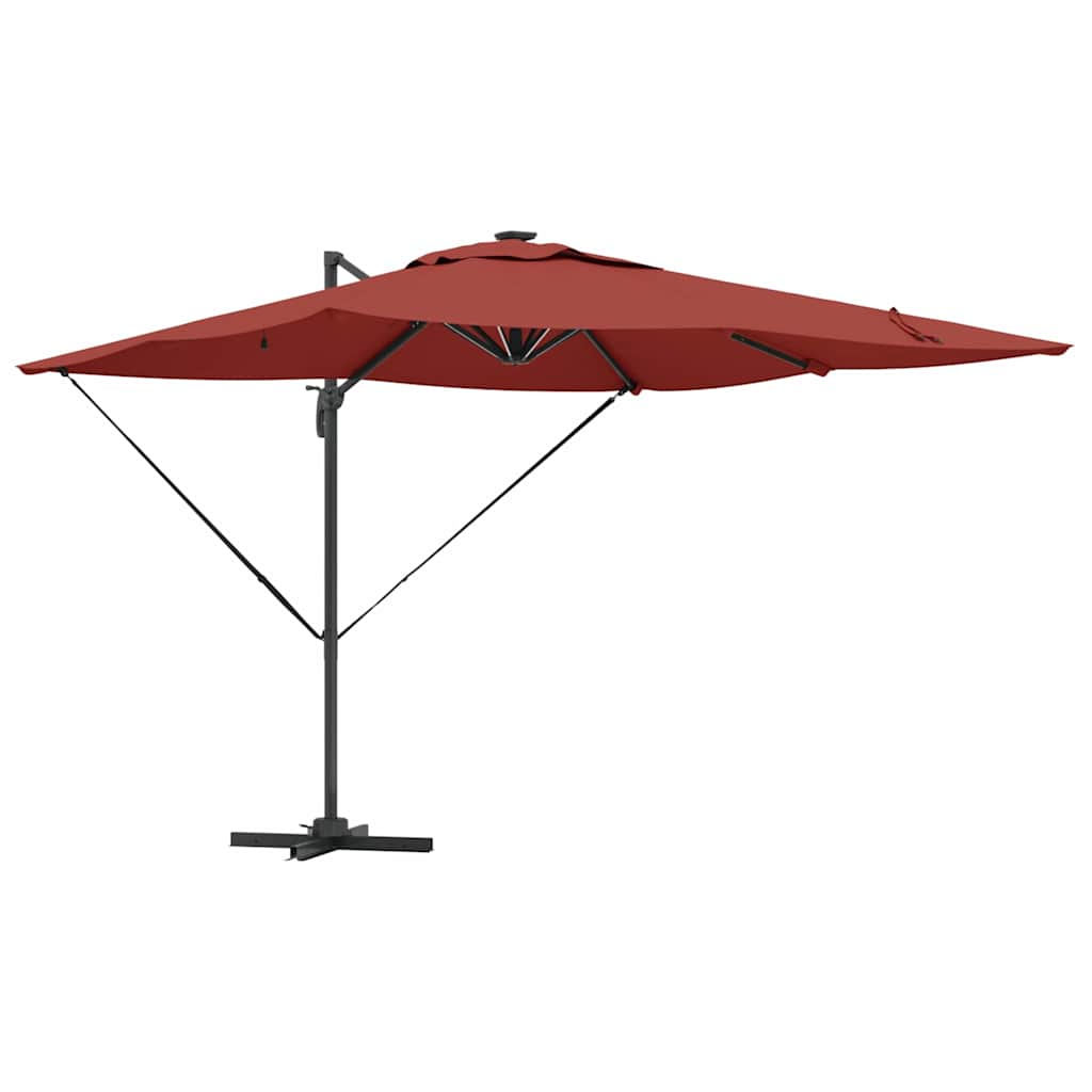 Parasol Terracotta 286 x 285 x 270 cm Aluminium