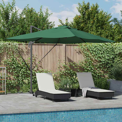 Cantilever Roma Parasol Green and Black 352 x 251 x 265 cm