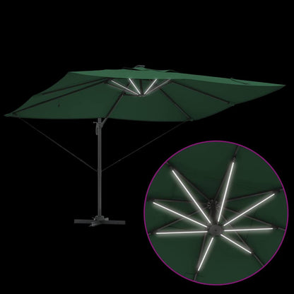 Cantilever Roma Parasol Green and Black 352 x 251 x 265 cm