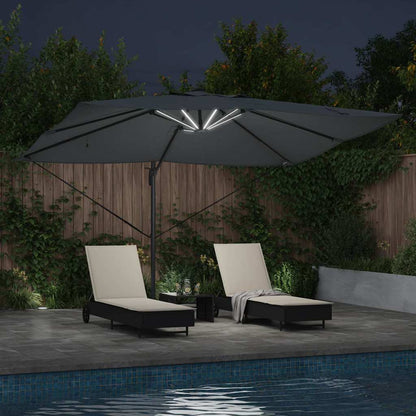 Cantilever Roma Parasol Anthracite and Black 352 x 251 x 265 cm