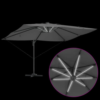 Cantilever Roma Parasol Anthracite and Black 352 x 251 x 265 cm
