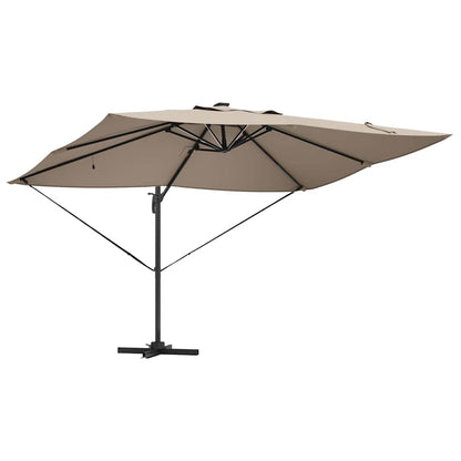 Cantilever Roma Parasol Taupe and Black 352 x 251 x 265 cm