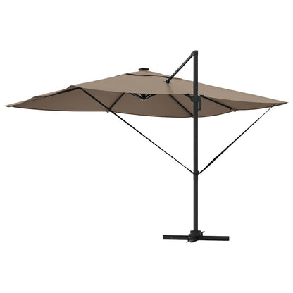 Cantilever Roma Parasol Taupe and Black 352 x 251 x 265 cm