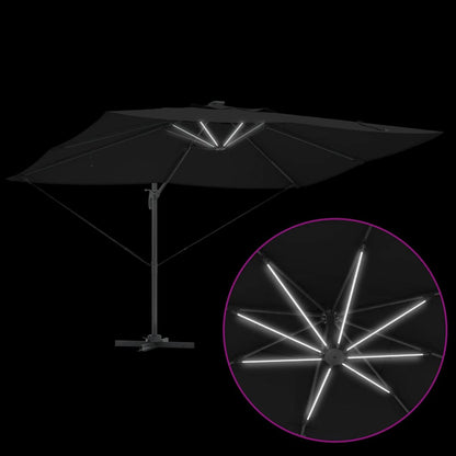Cantilever Roma Parasol Black and Black 352 x 251 x 265 cm