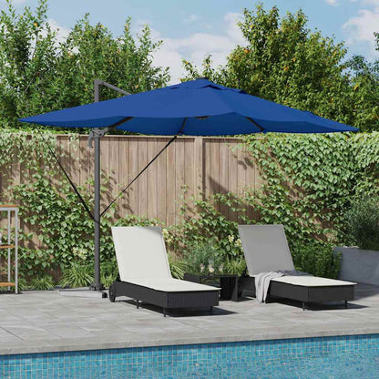 Cantilever Roma Parasol Blue and Black 352 x 251 x 265 cm