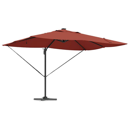 Cantilever Roma Parasol Manual Red and Black 352 x 251 x 265 cm