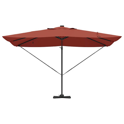 Cantilever Roma Parasol Manual Red and Black 352 x 251 x 265 cm
