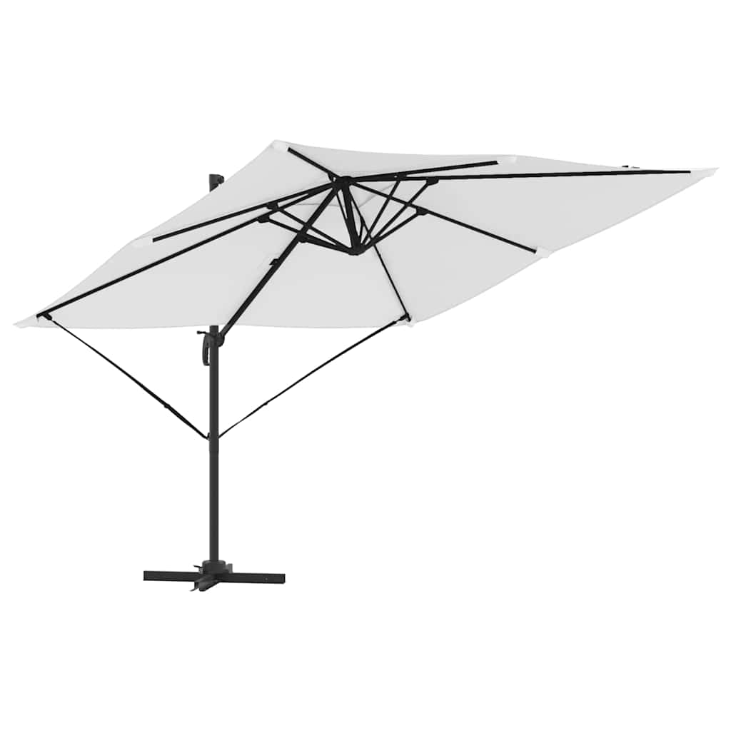 Roma Parasol Beige 286 x 285 x 265 cm Polyester and Aluminium