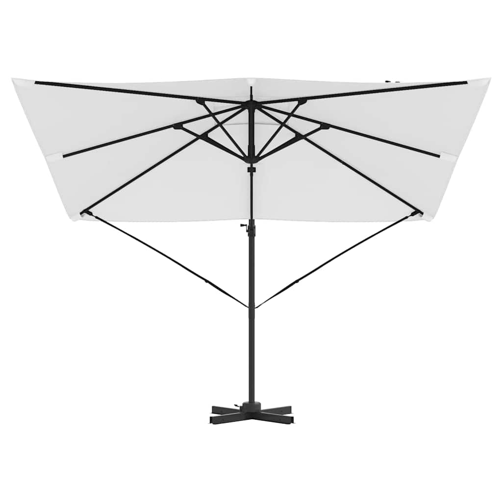 Roma Parasol Beige 286 x 285 x 265 cm Polyester and Aluminium
