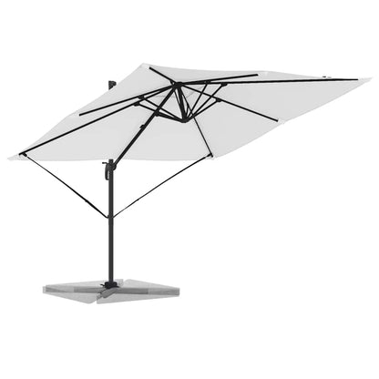 Roma Parasol Beige 286 x 285 x 265 cm Polyester and Aluminium
