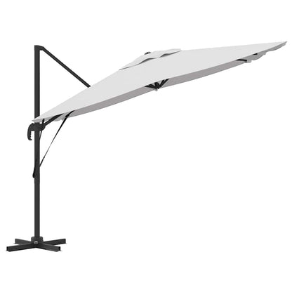 Roma Parasol Beige 286 x 285 x 265 cm Polyester and Aluminium