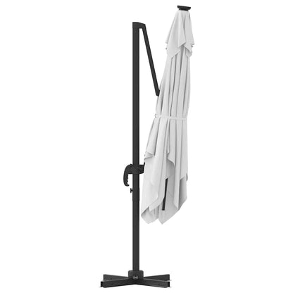Roma Parasol Beige 286 x 285 x 265 cm Polyester and Aluminium