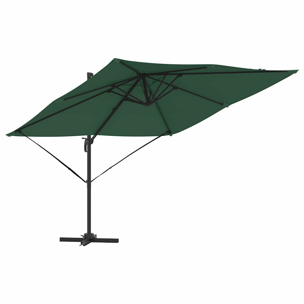 Roma Parasol Green 286 x 285 x 265 cm Polyester and Aluminium